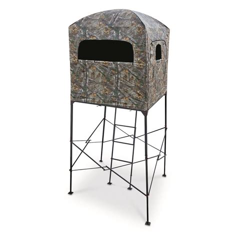 Sku # 2941059. . Quad pod stand with enclosure hunting blind
